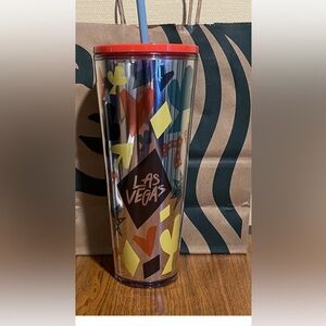 Rare STARBUCKS Las Vegas 777 24 oz Cold Cup Tumbler Brand New